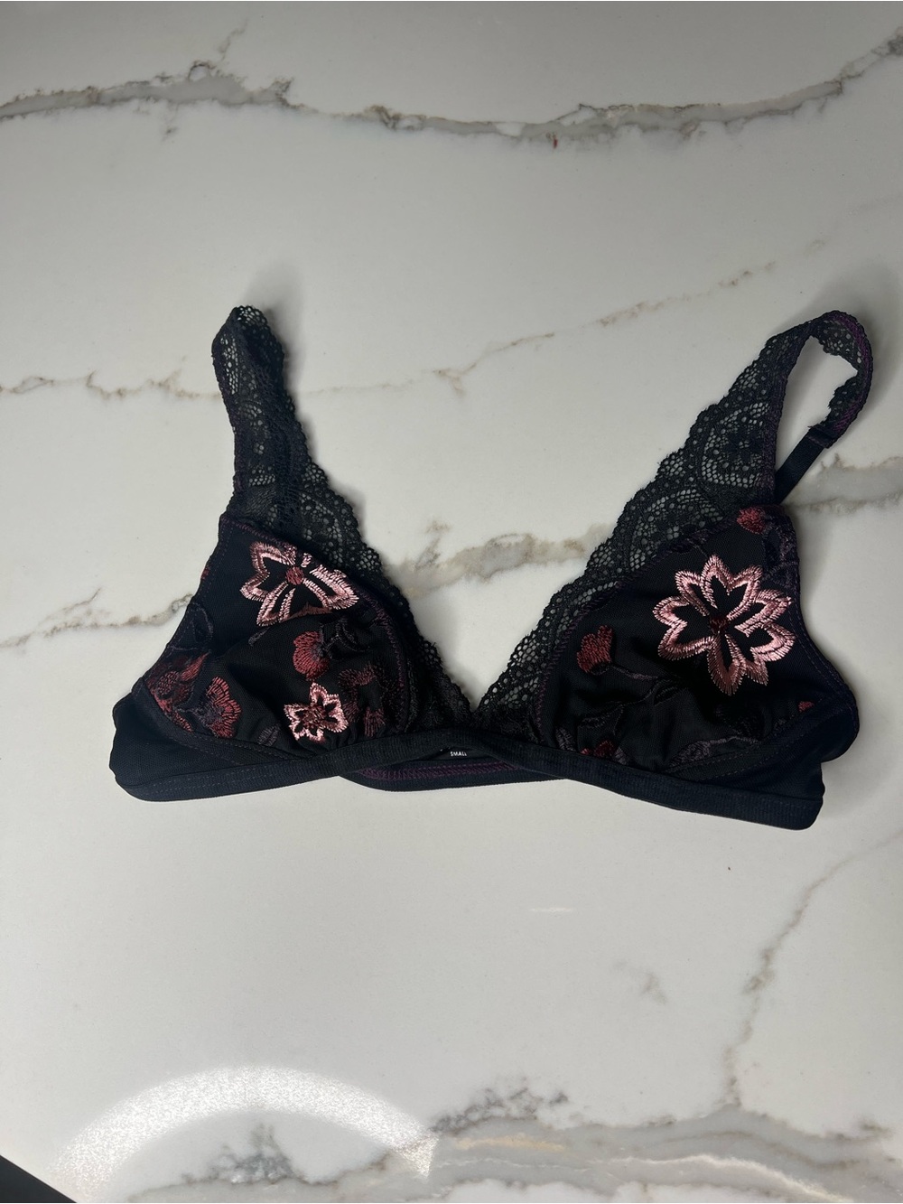 Xirena Embroidered Bra Bralette Triangle Women's S